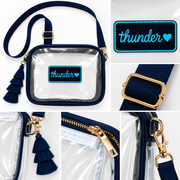 OKC Thunder Clear Bag with Exclusive Thunder Heart Patch
