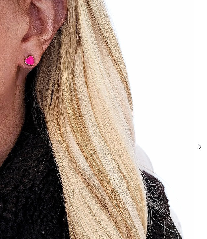 The Audrey Dainty & Delicate Heart Stud Earring