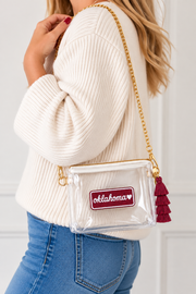 The Perfect Clear Gold Chain Gameday Bag + Exclusive Patch