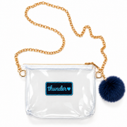 OKC Gameday Clear Bag with Gold Chain - Thunder Exclusive Patch