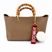 Oklahoma Bag Charm / Keychain / Wristlet Sequins Red