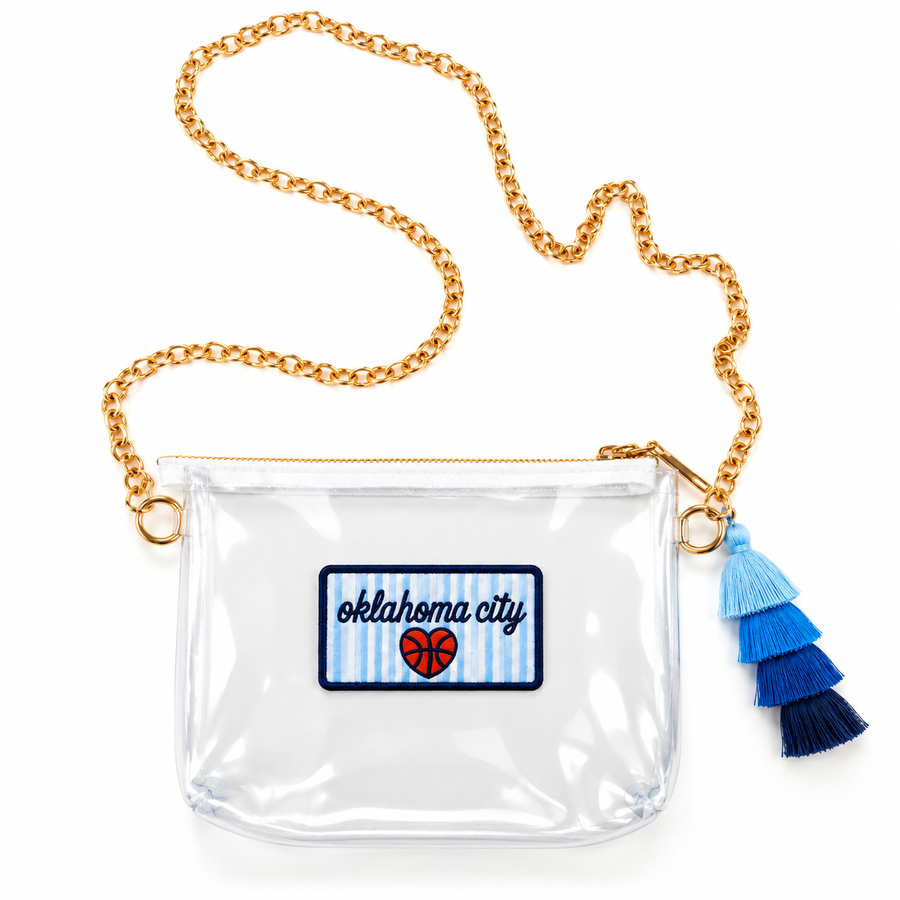 OKC Thunder Clear Bag with Exclusive Heart Patch