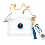 OKC Thunder Gameday Beaded Keychain Purse Charm I Handmade Basketball