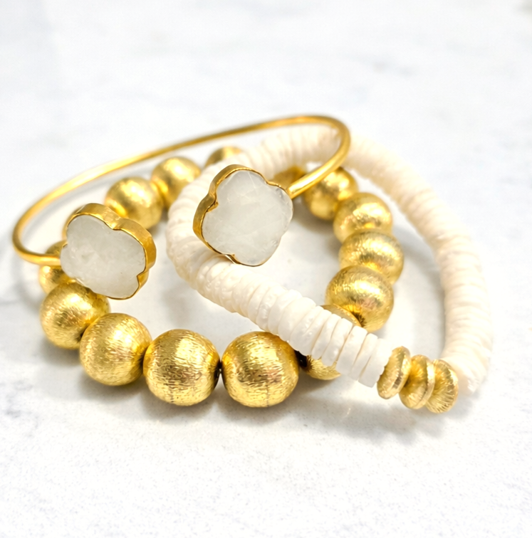 The Grace Gold Ball Bracelet - The Everyday Elevated Stacking Essential