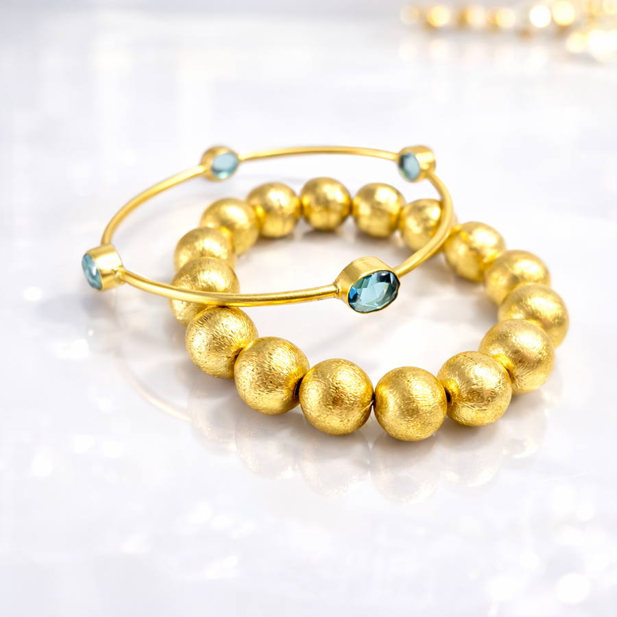 The Grace Gold Ball Bracelet - The Everyday Elevated Stacking Essential