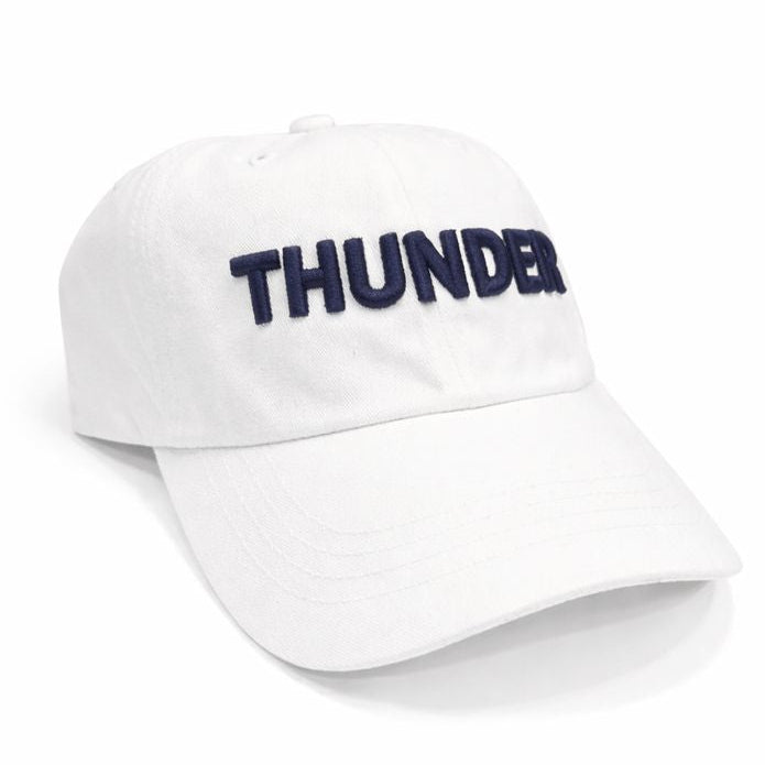 OKC Thunder Hat – White Dad Hat | Game Day Embroidered Baseball Hat | OKC Fan Gear | Spirit Accessories (Copy)