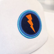 OKC Thunder Hat – White Trucker Hat | Game Day Embroidered Baseball Hat | OKC Fan Gear | Spirit Accessories (Copy)