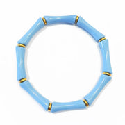 Thin Bridgette Bangle Grand Millennial Bracelet- Stretchy Bangle Gold I Silver I One Size I Stackable Statement I Marbled Emerald