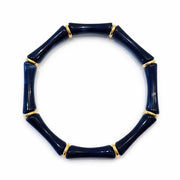 Thin Bridgette Bangle Grand Millennial Bracelet- Stretchy Bangle Gold I Silver I One Size I Stackable Statement I Marbled Emerald