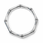 Thin Bridgette Bangle Grand Millennial Bracelet- Stretchy Bangle Gold I Silver I One Size I Stackable Statement I Marbled Emerald