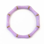 Thin Bridgette Bangle Grand Millennial Bracelet- Stretchy Bangle Gold I Silver I One Size I Stackable Statement I Marbled Emerald