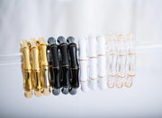 The Thick Bridgette Bamboo Stretchy Bracelet in Gold
