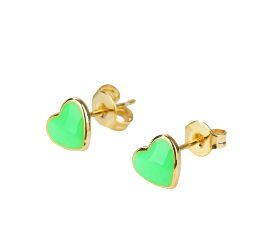 The Audrey Dainty & Delicate Heart Stud Earring