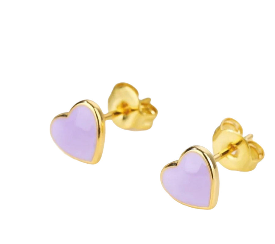 The Audrey Dainty & Delicate Heart Stud Earring