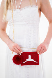 Handmade Beaded Pearl Gameday Custom Coin Purse | Bag for Clear Stadium Bags | Oklahoma Sooners | Boomer | 405 Local Original | OU I Beat Texas