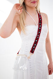 Handmade Beaded Leopard Gameday Custom Purse Strap | Bag for Clear Stadium Bags | Oklahoma Sooners | Boomer | OU I Bama