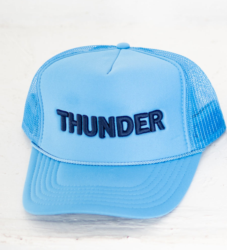OKC Thunder Hat – Blue Trucker Hat | Game Day Embroidered Baseball Hat | OKC Fan Gear | Spirit Accessories