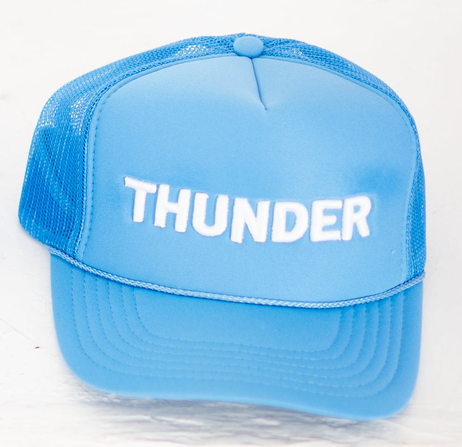 OKC Thunder Hat – Blue Trucker Hat | Game Day Embroidered Baseball Hat | OKC Fan Gear | Spirit Accessories