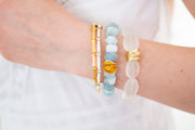 Bamboo Enamel Clasp Bracelets I Grand Millennial I Chic Stacking Bracelets