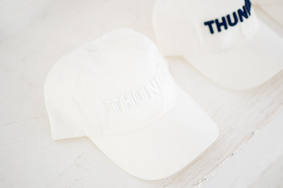 OKC Thunder Hat – White Dad Hat | Game Day Embroidered Baseball Hat | OKC Fan Gear | Spirit Accessories