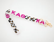 Kappa Alpha Theta Gameday Purse Strap - Gold Hardware - KAO - Leopard