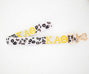 Kappa Alpha Theta Gameday Purse Strap - Gold Hardware - KAO - Leopard