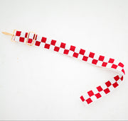 Handmade Beaded Checkered Gameday Custom Purse Strap | Bag for Clear Stadium Bags | Oklahoma Sooners | Boomer | OU I Bama