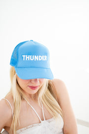 OKC Thunder Hat – Blue Trucker Hat | Game Day Embroidered Baseball Hat | OKC Fan Gear | Spirit Accessories
