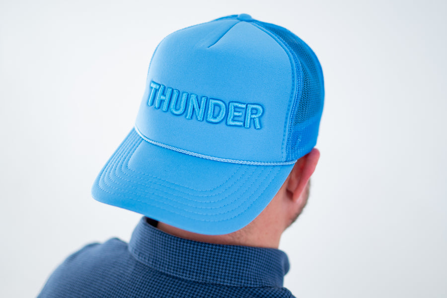OKC Thunder Hat – Blue Trucker Hat | Game Day Embroidered Baseball Hat | OKC Fan Gear | Spirit Accessories