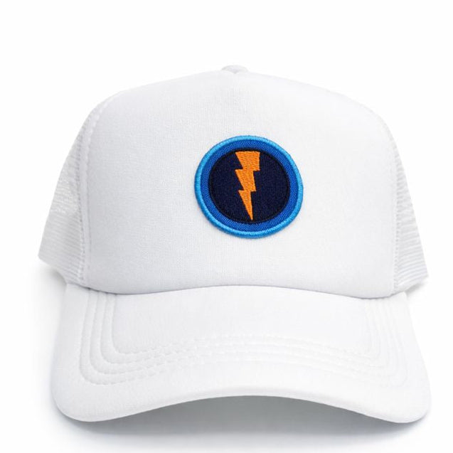 OKC Thunder Hat – White Trucker Hat | Game Day Embroidered Baseball Hat | OKC Fan Gear | Spirit Accessories (Copy)