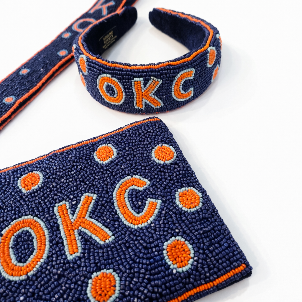 OKC Thunder Hand Beaded Exclusive Gameday Headband