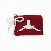 Handmade Beaded Pearl Gameday Custom Coin Purse | Bag for Clear Stadium Bags | Oklahoma Sooners | Boomer | 405 Local Original | OU I Beat Texas