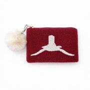 Handmade Beaded Pearl Gameday Custom Coin Purse | Bag for Clear Stadium Bags | Oklahoma Sooners | Boomer | 405 Local Original | OU I Beat Texas