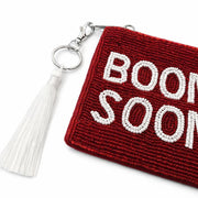 Handmade Beaded Gameday Custom Coin Purse | Bag for Clear Stadium Bags | Oklahoma Sooners | Boomer | 405 Local Original | OU