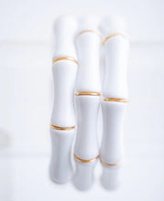 The Thick Bridgette Bamboo Stretchy Bracelet in Gold