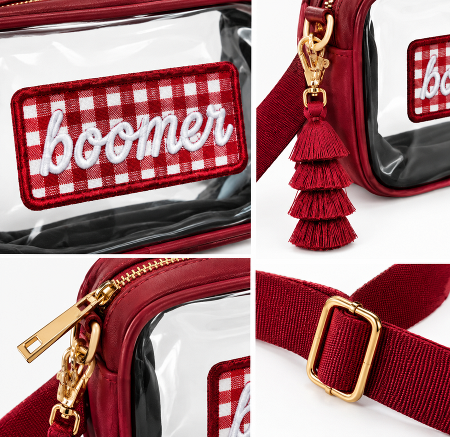 The Perfect Oklahoma Gameday Bag + Exclusive Patch - Gingham