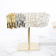 The Thin Bridgette Bamboo Acrylic Bangle Bracelet