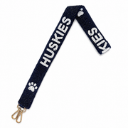 Handmade Beaded Gameday Bag Strap | Custom Purse Strap for Clear Stadium Bags | Edmond High School Huskies | 405 Local Original
