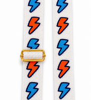 Hand Beaded OKC Thunder Gameday Strap – Adjustable Bag Strap, Blue Beaded Purse Strap for Basketball Fans, Game Day Accessories - Bolts PREORDER - SHIPS APPROX 7/8