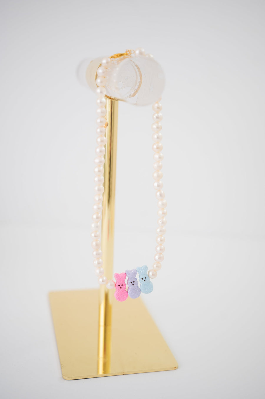 Oh for Peep's Sake Easter Authentic Freshwater Pearls Necklace