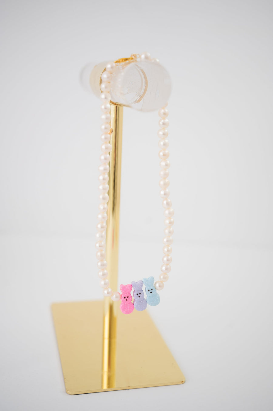 Oh for Peep's Sake Easter Authentic Freshwater Pearls Necklace