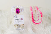 The Jackie Ohhh So Retro Beaded Cluster Earrings in Pearls