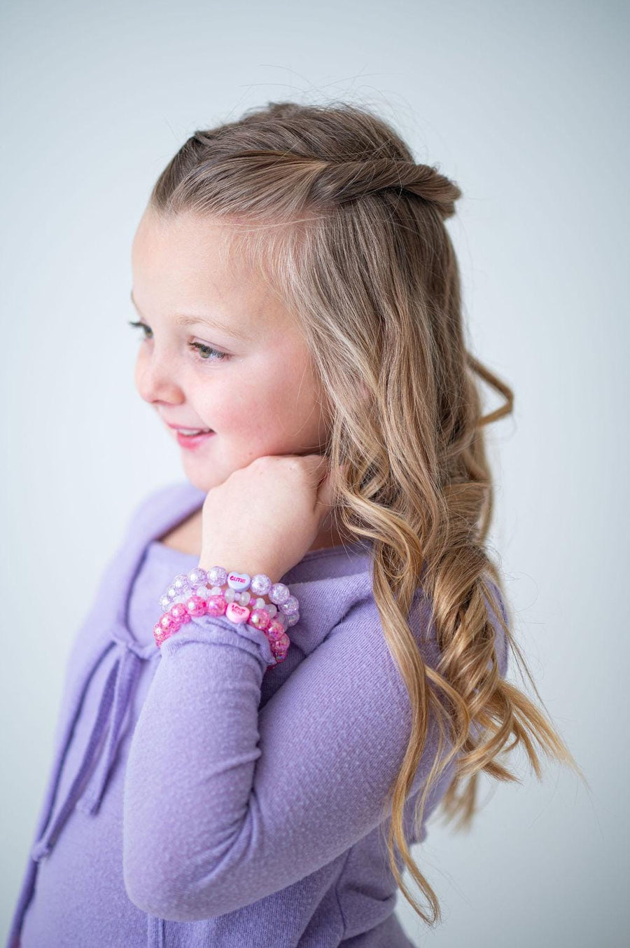 The Be Mine Valentine's Candy Conversation Stretchy Bracelet Stack