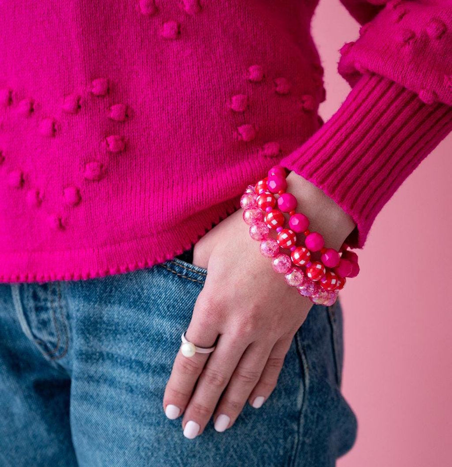 The I'm Crazy About You Valentine's Bracelet Stack