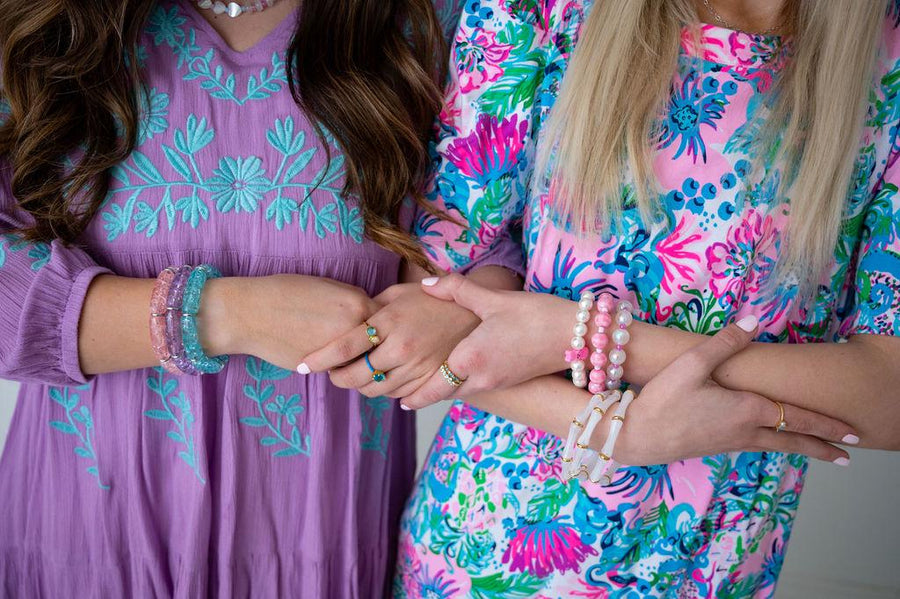 The Dream Catcher Crackle Stretchy Bracelet Stack