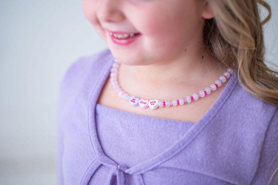 The Sweethearts Valentines Candy Shell Pearl Necklace