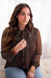 Ultimate Elevated Stretchy Stack in Let's Linger over Coffee Tortoise