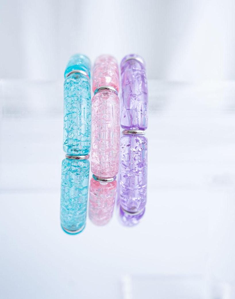 The Dream Catcher Crackle Stretchy Bracelet Stack