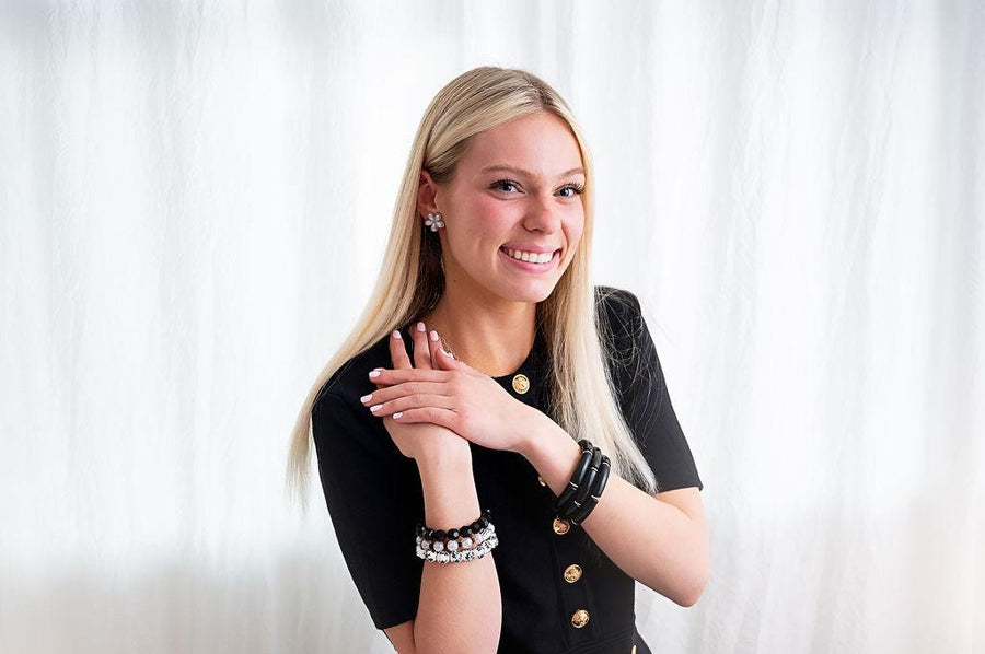 The Beverly Hills Chic Stack in Black & Gold or Silver