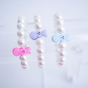 Oh for Peep's Sake Handmade Easter Pearl Bracelet Stack